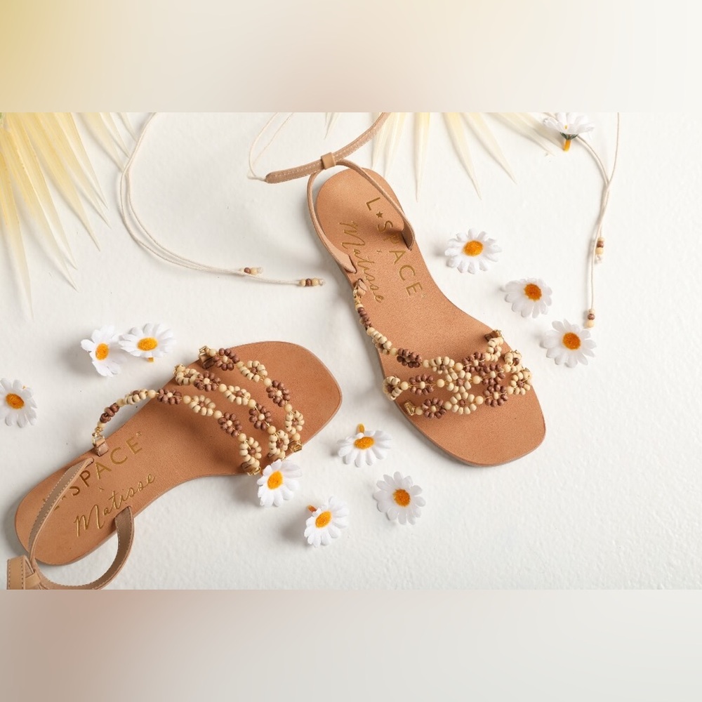 NWT - Beaded Gladiator Sandals NEVER WORN